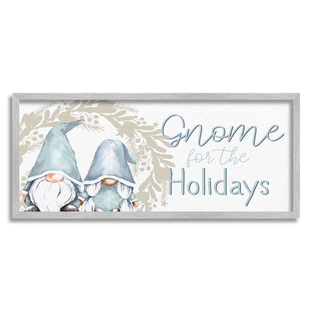 Stupell Industries Gnome For The Holidays Phrase Framed Giclee Art